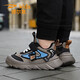 
Delhui children's sneakers for men's middle school children's autumn and winter 2024 leather face waterproof lightweight soft sole running shoes for women D6636 blue [leather face] 28 inner length 17.8/foot 16.8