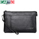 Kadile Crocodile Men's Cuff Soft Envelope Bag Hand Grab Large Capacity Clutch Men's Black Gift for Husband Father's Day Gift
