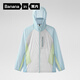 Banane [même style que wang yibo] 702uv des vêtements de protection solaire bloquant les couleurs pour hommes et femmes, vêtements de protection solaire extérieurs à l'épreuve ultraviolette pour wang yibo - gris clair et limon vert vert bleu ensoleillé m
