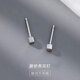 Yinyu Ear piercing men and women S925 silver needle earrings for sleeping, no need to pick them off, simple and compact ear bone earrings, birthday gifts for girls, ear square earrings YU048A