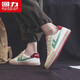Huili men's shoes, low top canvas shoes, men's 2025 summer new versatile casual sneakers, couples comfortable soft sole running shoes, rice gray green (057) 40