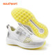 
Xiushibao special golf shoes men's new waterproof breathable lightweight mesh shoes knob shoelace popcorn anti-slip silver 43