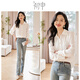 Chushen Spring and Autumn Simple Long Sleeve Shirt Women's Single-breasted Temperament Professional Commuting Top White Shirt S132C2204