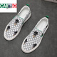 Cartelo -Leinwandschuhe Herrenbrettschuhe atmungsaktive faule Schuhe Herrenschuhe Frühling Trendy Schuhe Bohnen Schuhe lässige gedruckte Slipper 9280 41