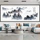 Xichao Landscape Painting Self-adhesive Wall Stickers Living Room Sofa Background Wall Mural Ink Painting Study Bedroom Self-adhesive Stickers Flowing Water Makes Money Type A Type A Length 140cm x Width 60cm