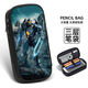 
North Family Pacific Rim Pencil Bag Mecha Stationery Sci-fi Boys Cool and Handsome Pencil Box Primary School Students Junior High School Students Multifunctional Stationery Bag Three-layer Canvas Pencil Bag Canvas Pencil Bag ZW9720