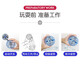 Tesimai Children's Toys Rotary Flying Ball Suspension Magic Ball 10 ans Boy Birthday Guilles Girls 8-12 ans Children Rotary Flying Ball + Stick [Bleu]