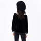 Little MO&Co. Children's clothing winter clothing children's girls velvet long-sleeved red top New Year's dress dress baby sweater black 110 110/56
