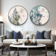 Tongdi Nueva pintura decorativa circular de estilo chino Sala de estar Sofá Fondo de pared Mural Pintura Mural Aisle Corredor Entrada Estudio Estudio