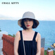 CHALL KITTY Women's Fisherman Hat Summer Sun Visor Anti-UV Sun Protection Hat Beach Sun Visor Sun Hat 2025 New Black - Brand Gift Box High-end