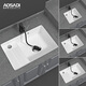 
AOSADI under counter basin with washboard integrated washing tank ceramic washbasin double row balcony washing basin hand basin laundry sink laundry sink 6065+ drain accessories (695*465*225mm) double drain under counter washbasin