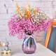 AIMAN Gypsophila Natural Dried Flower Bouquet Ins Internet Celebrity Birthday New House Decorative Ornaments Air-Dried Real Flower Arrangements Home Furnishings White + Pink Gypsophila Without Vase