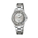 Casio (CASIO) watch ladies SHEEN simple casual fashion student waterproof exam pointer quartz watch gift for girlfriend LTP-1391D-7A elegant shining silver