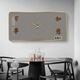 Yaoshijia pintura creative calendario perpetuo pinturas decorativas ping un reloj de restaurante Xile pinturas colgantes de la sala de estar reloj de pared en el hogar silencioso reloj electrónico jd140.98 calendario perpetuo + reloj/mano negra 120*60 imagen de cristal borde negro borde negro