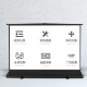 Deli 50-inch 16:10 desktop projection screen adapted to JMGO Dangbei Xiaomi projector simple home non-electric bracket projector floor curtain 50444