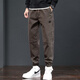 
Zhenweis casual pants men's spring and autumn new trendy brand work clothes loose harem pants ties legs sports long pants men 689 camel plus velvet + 689 dark gray plus velvet 3XL