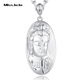Miss JuJuPt950 Platinum Guanyin Bodhisattva Pendant Men's Three-dimensional Real Platinum Large Tag Pendant is about 19m wide and weighs 10.1-10.3 grams + comes with black leather rope