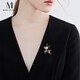 Mck Christmas deer brooch high-end women's cute sweater corsage suit pin Chinese Valentine's Day gift