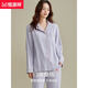 
Hengyuanxiang long-sleeved pajamas for women pure cotton spring and autumn style 2022 new autumn can be worn outside home clothes suit winter 16834-Men 160