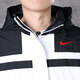 耐克（NIKE）男装新款运动连帽防风梭织夹克跑步训练透气半拉链外套 CU3886-070 S