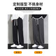 Cebrodz France casual pants men's autumn and winter drape pants loose straight pants men's sweatpants plus velvet trousers black (autumn style) L