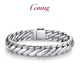 GsunG platinum men's bracelet PT950 riding whip bracelet new style solid platinum bracelet men's glossy large style priced by the gram