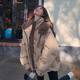Hooded short down jacket for women in winter, super good-looking for little people, 90 white duck down thickened jacket, color matching XS
