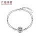 Lukfook Jewelry platinum bracelet, platinum 950 rotatable small waist bracelet, price about 5.64 grams