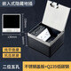 DELIXI hidden floor plug stainless steel embedded invisible floor socket marble tile floor plain floor plug [square] two-position five-hole floor plug