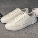 Abay Vielseitiger Anzug weiße Schuhe Herrenschuhe Stoffschuhe Herren lässige Brettschuhe Lederschuhe weiß - Lederoberfläche - 9922 37 [Lederschuhgröße]