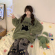Pei Shiyan Pyjamas für Frauen Korallen Velvet Winter 2024 Neues samt verdickte Flanellmädchen Große Kinder warme Set Außerhalb xx4873/c Samt verdickte Set M 160C75-95jin [Jin gleich 0,5 kg]