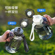 LOCK&LOCK small reservoir large capacity plastic sports water cup outdoor cold water bottle scale handle men and women cup 2.2L gray