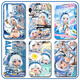 
Jiayile* Marani Fried Card Case High-Precision Anime Game Secondary Surrounding Student Campus Bus Subway Card Case Marani-s13540 Card Case + White Leather Rope