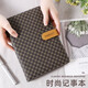 Xitong High-End B5 Notepad Leder Retro Business Office Schreibweichleder Notebook mit Schnalle Creative Dicked Tagebuch kleines Notizbuch A6/48K-826 Schwarz