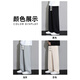 Dingfengbaoluo Japanese retro casual pants men's autumn loose straight wide-leg pants drape comfortable trousers DFK11 black 3XL