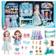 Xinge Dress-up Puppe Set Big Gift Box 3D Real Eye Burst Wagen Flash Starry Sky Stick Prinzessin Doll Spielhaus Mädchen Kinder Spielzeugzubehör Accessoires Simuliertes Puppengeburtstagsgeschenk