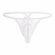 ROSELEX confidential delivery European and American lace thong transparent mesh men's T-string pants seamless temptation blue M
