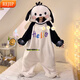 REJIP Hanton Ugly Fish Cute and Funny One-piece Couple Pajamas Women's Autumn and Winter Thickened Coral Fleece Hooded Men's Home Clothes Clown Fish One-piece XXL170-182CM
