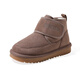 ABC KIDS children's snow boots winter plus velvet boys' casual shoes girls' non-slip cotton boots khaki size 28 inner length 174