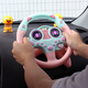 IGNB Co-Pilot-Lenkrad-Girlfreundin Kinderspielzeugsimulation Fahren Babyauto Baby Simulator (exquisite Version) rosa Lenkrad + Basis