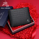 Paul mesid Herren Brieftasche Herren echtes Leder Kurzerbringliche Brieftet Cowhide Multiple Card Wallet Birthday Gift für Freund Ehemann Vater PL8602237-1 [Counter Gift Box] Schreiben von Grußkarte Druck Fotos Kontakte Kundendienst an Online-Kundendienst