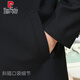 
Pier Cardin autumn middle-aged and elderly long windbreaker men's knee-length fleece jacket spring and autumn dress daddy mid-length coat dark gray long spring and autumn single coat L 175