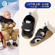 Inbemini children's toddler shoes, winter velvet sneakers for boys, soft sole, lightweight, non-slip, functional shoes for baby girls, Obsidian 23, inner length 15.1CM, suitable for feet around 14.3CM