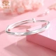 Chinese jewelry pure silver 999 a deer has you silver bracelet women's light luxury silver jewelry fashion birthday Valentine's Day gift for girlfriend wife push-pull adjustable 251 grams