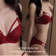 Victoria Palace Zodiac Year Red Bra Sexy Festive Wedding Bride Underwear Set Sexy Small Breast Push Up Bra Red 75C