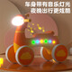 You Xiwa Children's Balance Car Scooter 1-3-2-4-year-old baby without pedals and twisting car Children's four-wheel skating and slippery car Pink alpaca/musical lighting