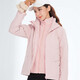 Version coréenne Brelrmon de la veste à vent pour les femmes et les hommes, extérieur à l'époque froide trois-en-un chaude et amovible de ski veste veste HS12805 Pink-women S