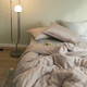 Noxessman light luxury simple 80 count Tencel bed sheet four-piece set ice silk summer silky naked sleeping quilt home textile bedding quilt cover