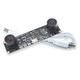 JEQLO HD USB drive-free module 1 million pixel binocular synchronous VR ranging camera face recognition 3D depth detection OV9732 module 720P 95-degree distortion-free/2.1mm bracket