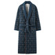 Yamulan Winter Baumwollbademäße Bademantel Bademantel Bademantel warme Pyjamas reine Baumwollklemme lange große Größe des Baumwollstils 1047-100% reines Baumwoll in und außerhalb 175 (XL)